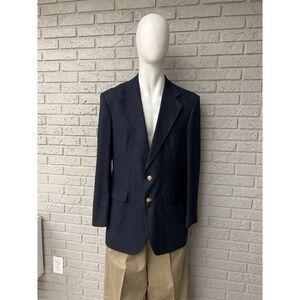 Haggar Clothing Co. Men Navy Sport Blazer Size 42L